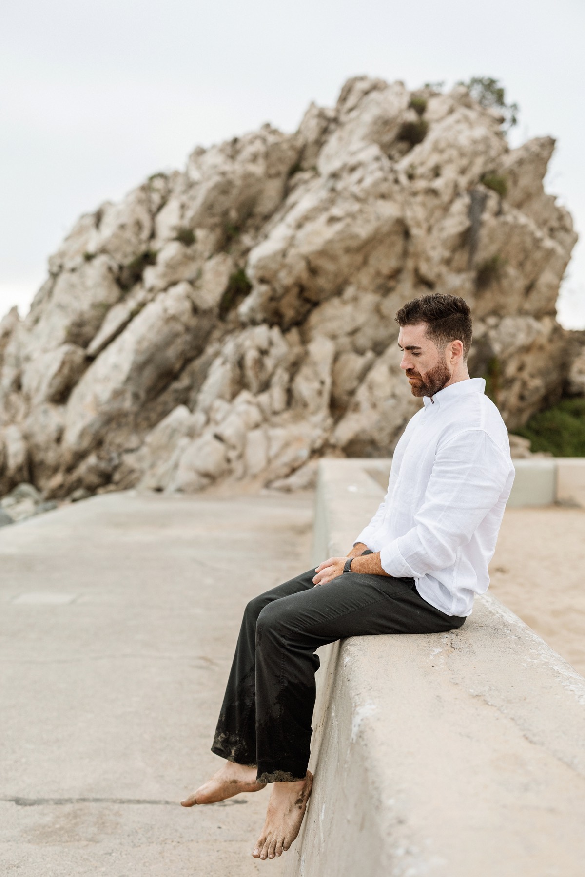Jordan Felix sitting in quiet reflection